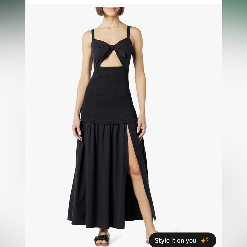 The drop smocked maxi dress